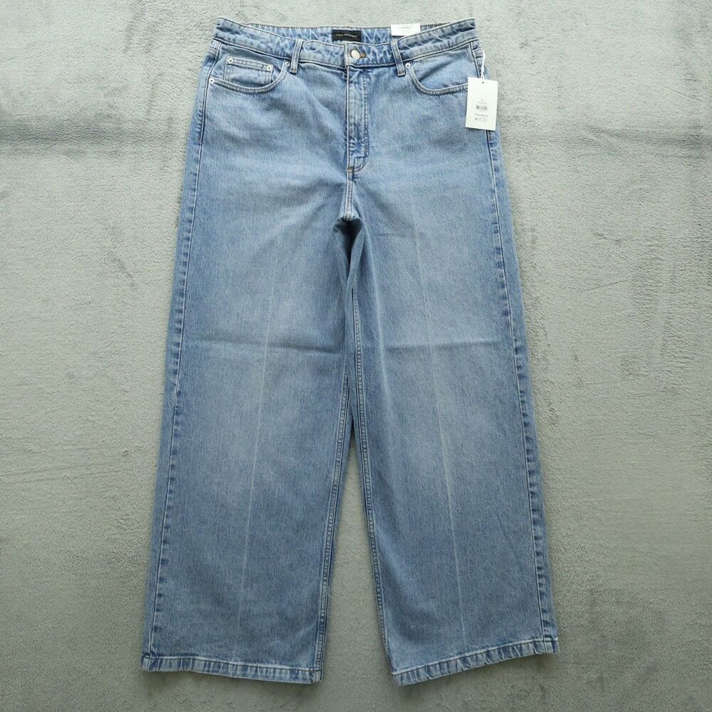 Free Assembly Jeans Women's Size 14 High-Rise Wide-Leg Trouser 31" Inseam NWT